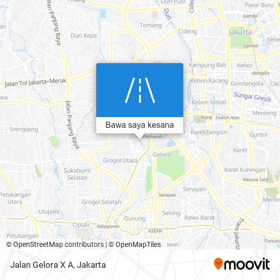 Peta Jalan Gelora X A