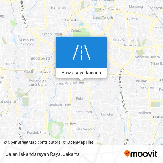 Peta Jalan Iskandarsyah Raya