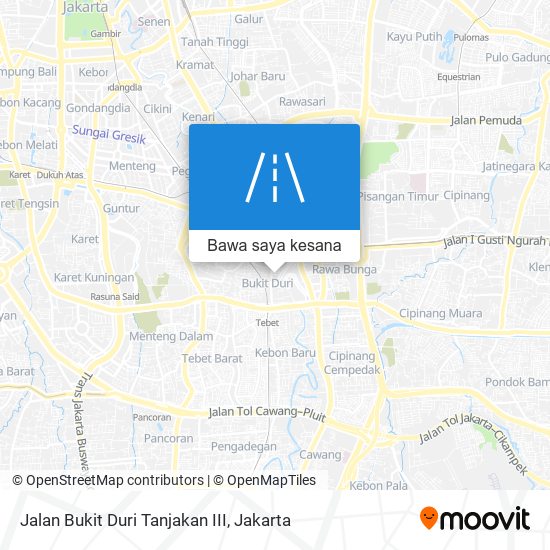 Peta Jalan Bukit Duri Tanjakan III