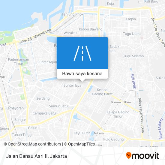 Peta Jalan Danau Asri II