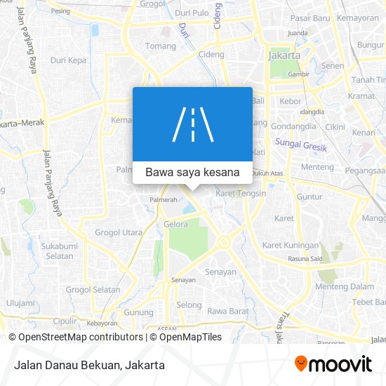 Peta Jalan Danau Bekuan