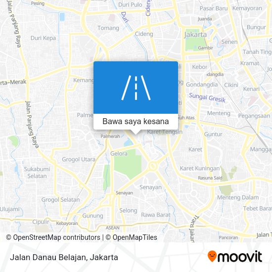 Peta Jalan Danau Belajan