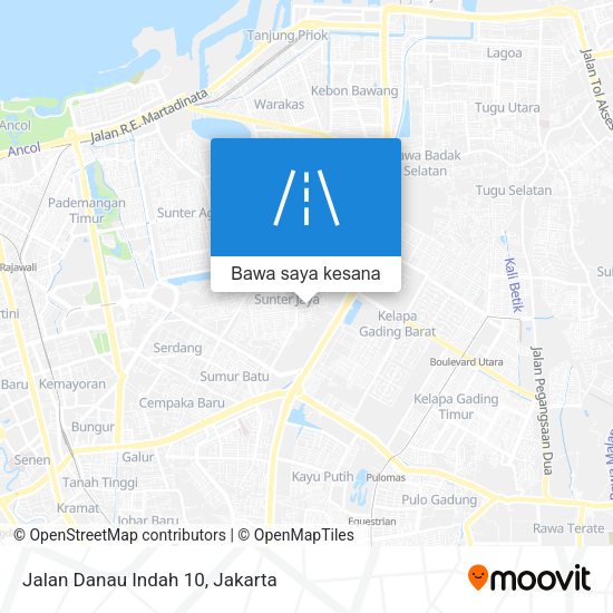 Peta Jalan Danau Indah 10