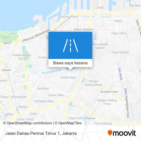 Peta Jalan Danau Permai Timur 1