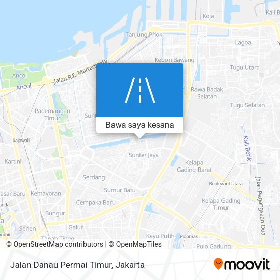 Peta Jalan Danau Permai Timur