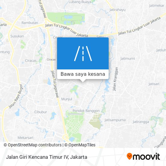 Peta Jalan Giri Kencana Timur IV