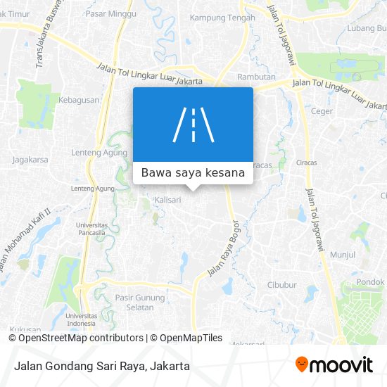 Peta Jalan Gondang Sari Raya