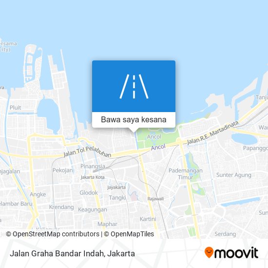 Peta Jalan Graha Bandar Indah