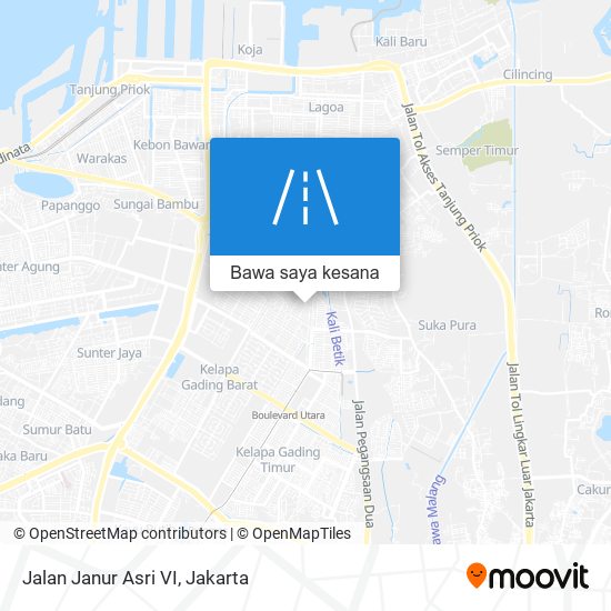 Peta Jalan Janur Asri VI