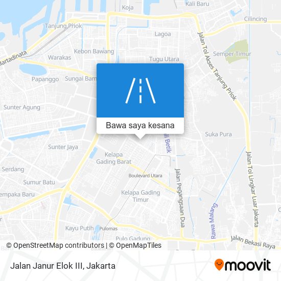 Peta Jalan Janur Elok III