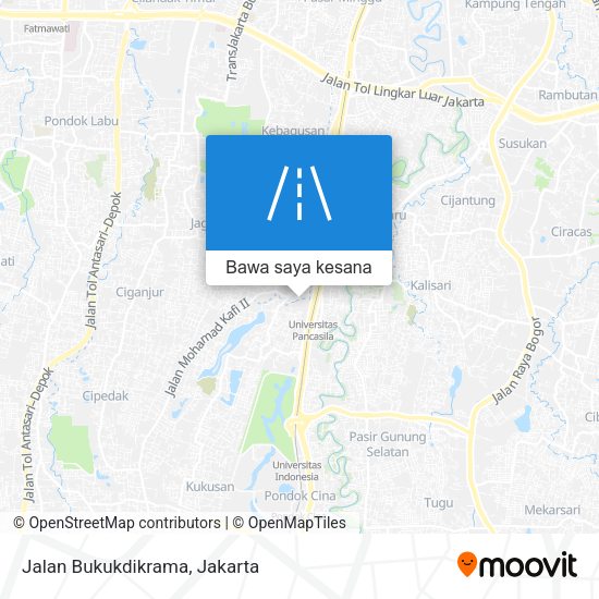 Peta Jalan Bukukdikrama
