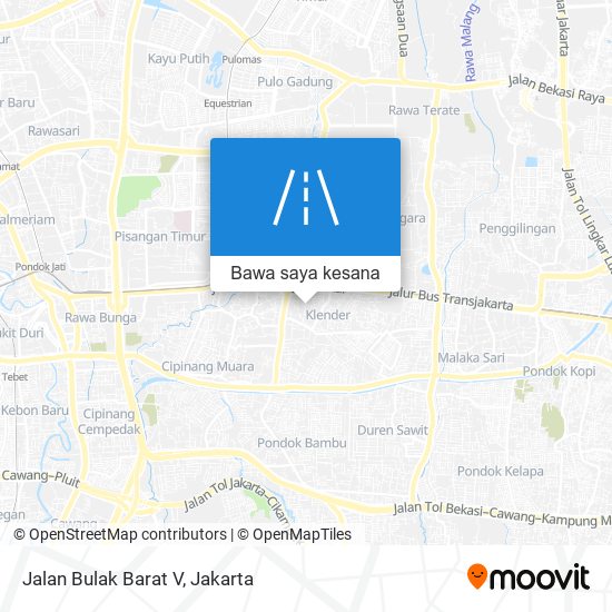 Peta Jalan Bulak Barat V