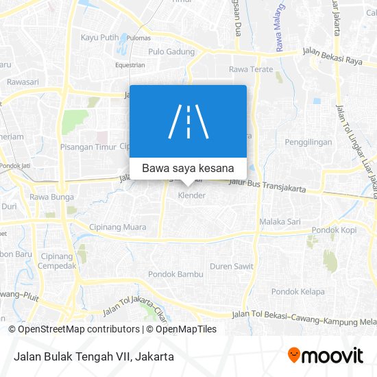 Peta Jalan Bulak Tengah VII