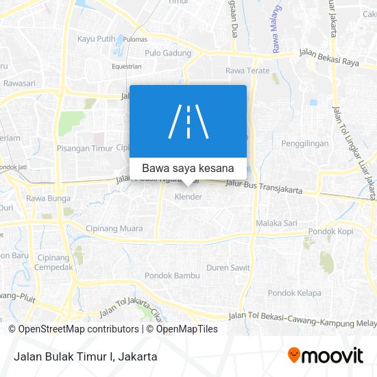 Peta Jalan Bulak Timur I