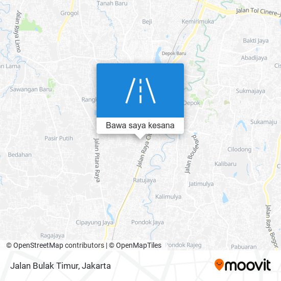 Peta Jalan Bulak Timur