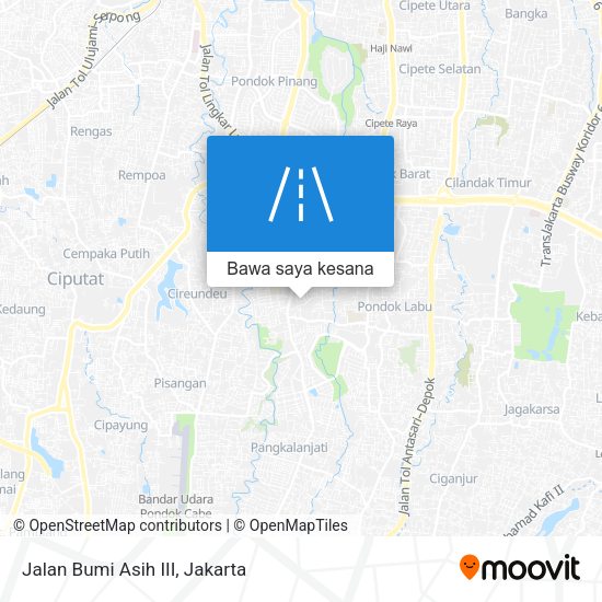 Peta Jalan Bumi Asih III