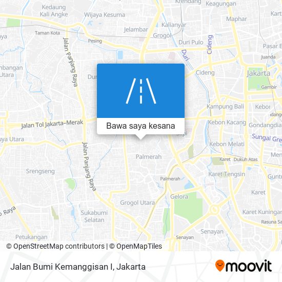 Peta Jalan Bumi Kemanggisan I