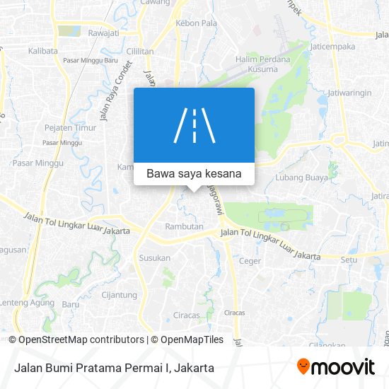 Peta Jalan Bumi Pratama Permai I