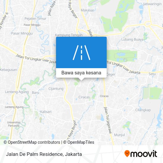 Peta Jalan De Palm Residence