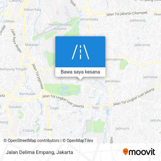 Peta Jalan Delima Empang