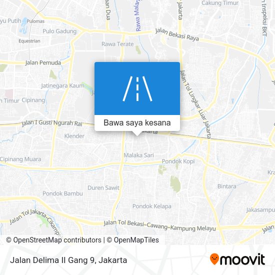 Peta Jalan Delima II Gang 9