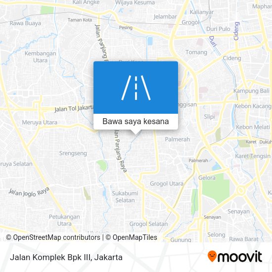 Peta Jalan Komplek Bpk III
