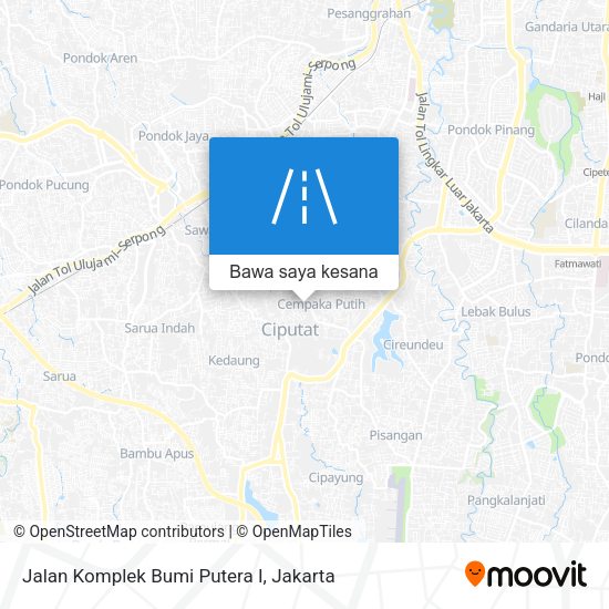 Peta Jalan Komplek Bumi Putera I
