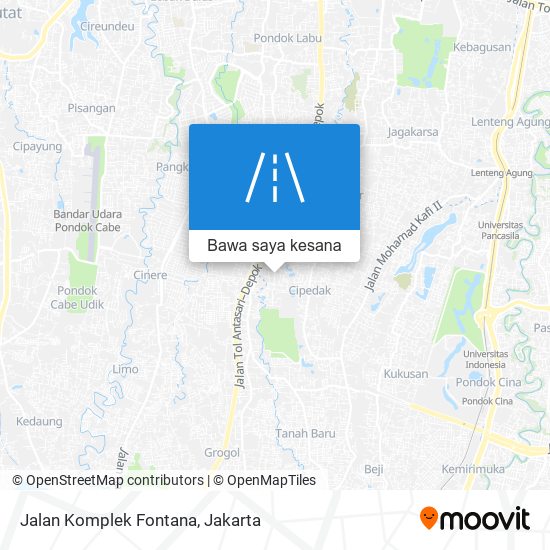 Peta Jalan Komplek Fontana