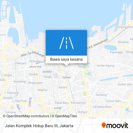 Peta Jalan Komplek Hidup Baru III
