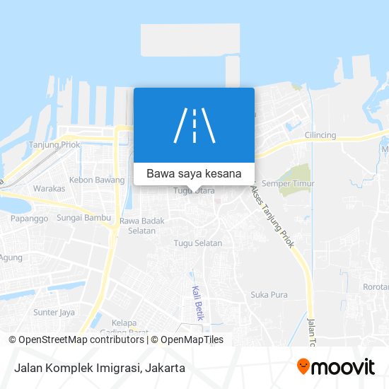 Peta Jalan Komplek Imigrasi