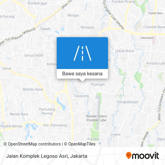 Peta Jalan Komplek Legoso Asri