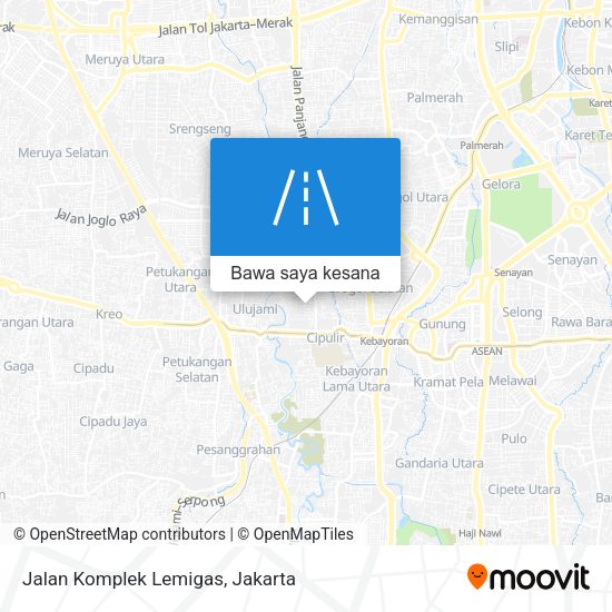 Peta Jalan Komplek Lemigas