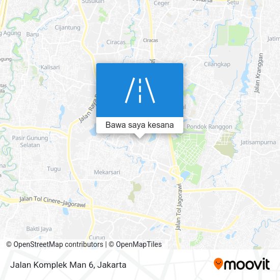 Peta Jalan Komplek Man 6