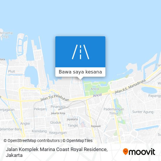 Peta Jalan Komplek Marina Coast Royal Residence