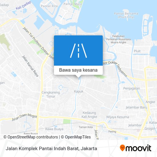 Peta Jalan Komplek Pantai Indah Barat