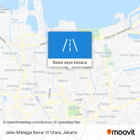 Peta Jalan Mangga Besar VI Utara