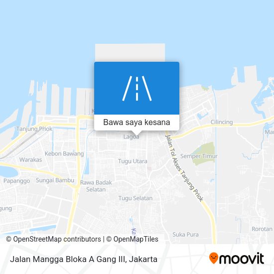 Peta Jalan Mangga Bloka A Gang III