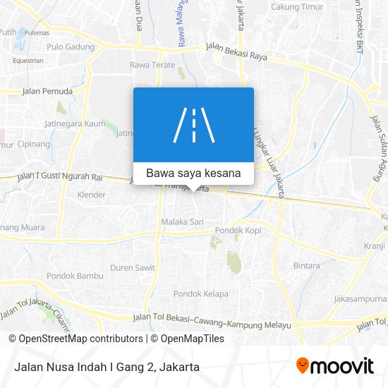 Peta Jalan Nusa Indah I Gang 2