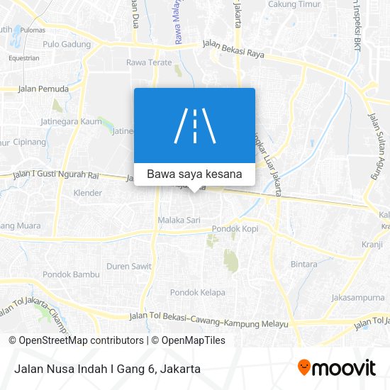Peta Jalan Nusa Indah I Gang 6