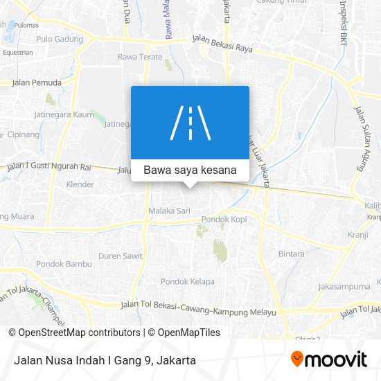 Peta Jalan Nusa Indah I Gang 9