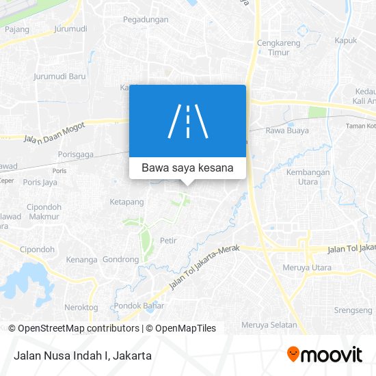 Peta Jalan Nusa Indah I