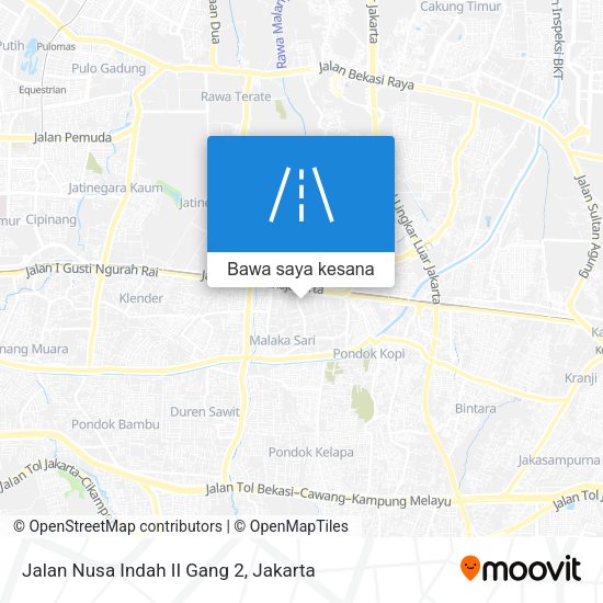 Peta Jalan Nusa Indah II Gang 2