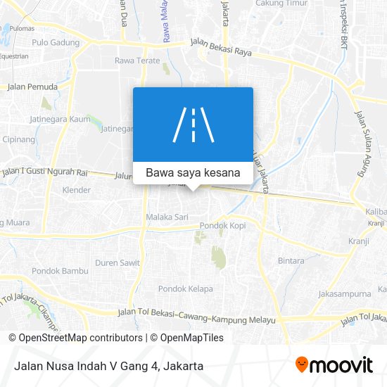 Peta Jalan Nusa Indah V Gang 4