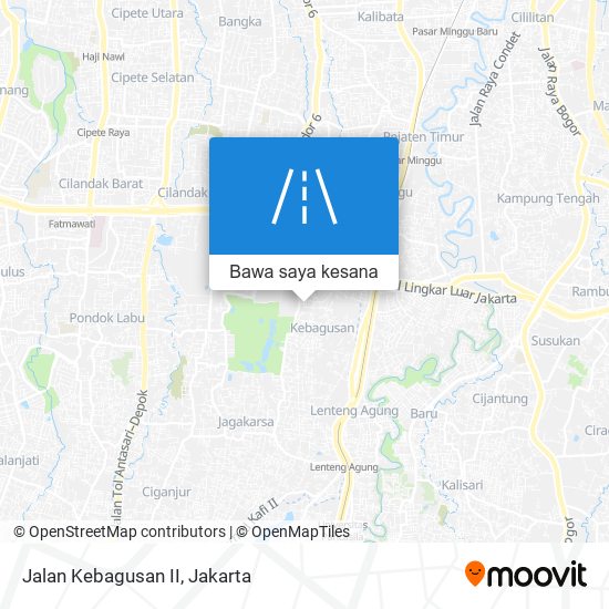 Peta Jalan Kebagusan II