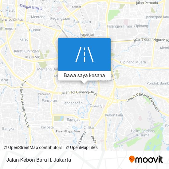 Peta Jalan Kebon Baru II