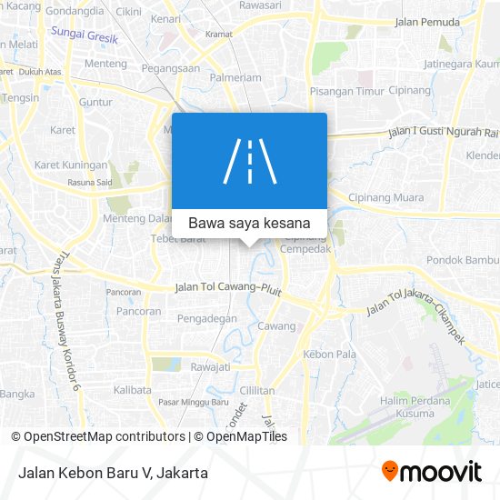 Peta Jalan Kebon Baru V