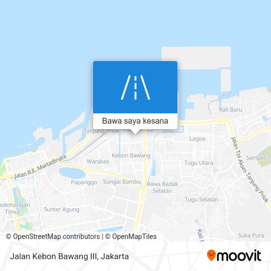 Peta Jalan Kebon Bawang III