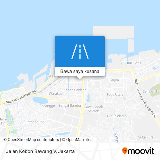 Peta Jalan Kebon Bawang V