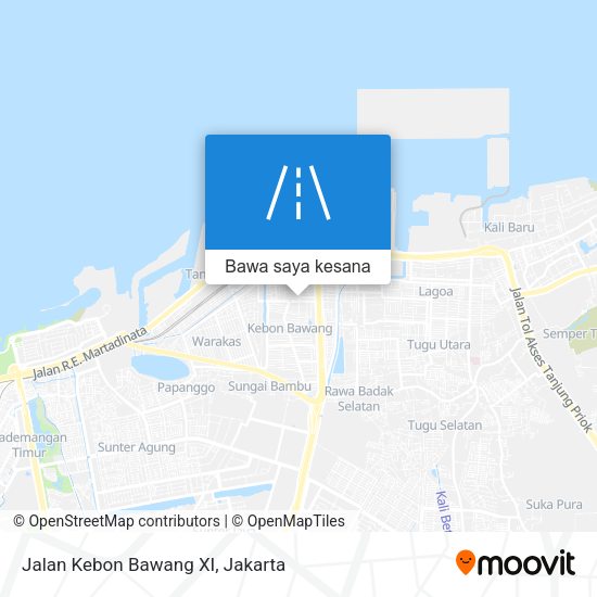 Peta Jalan Kebon Bawang XI