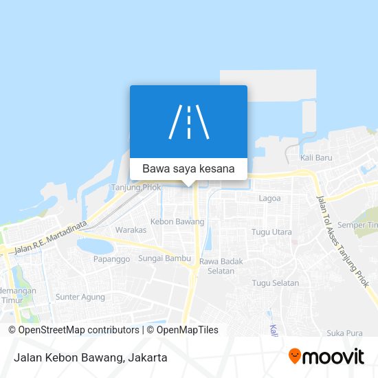 Peta Jalan Kebon Bawang